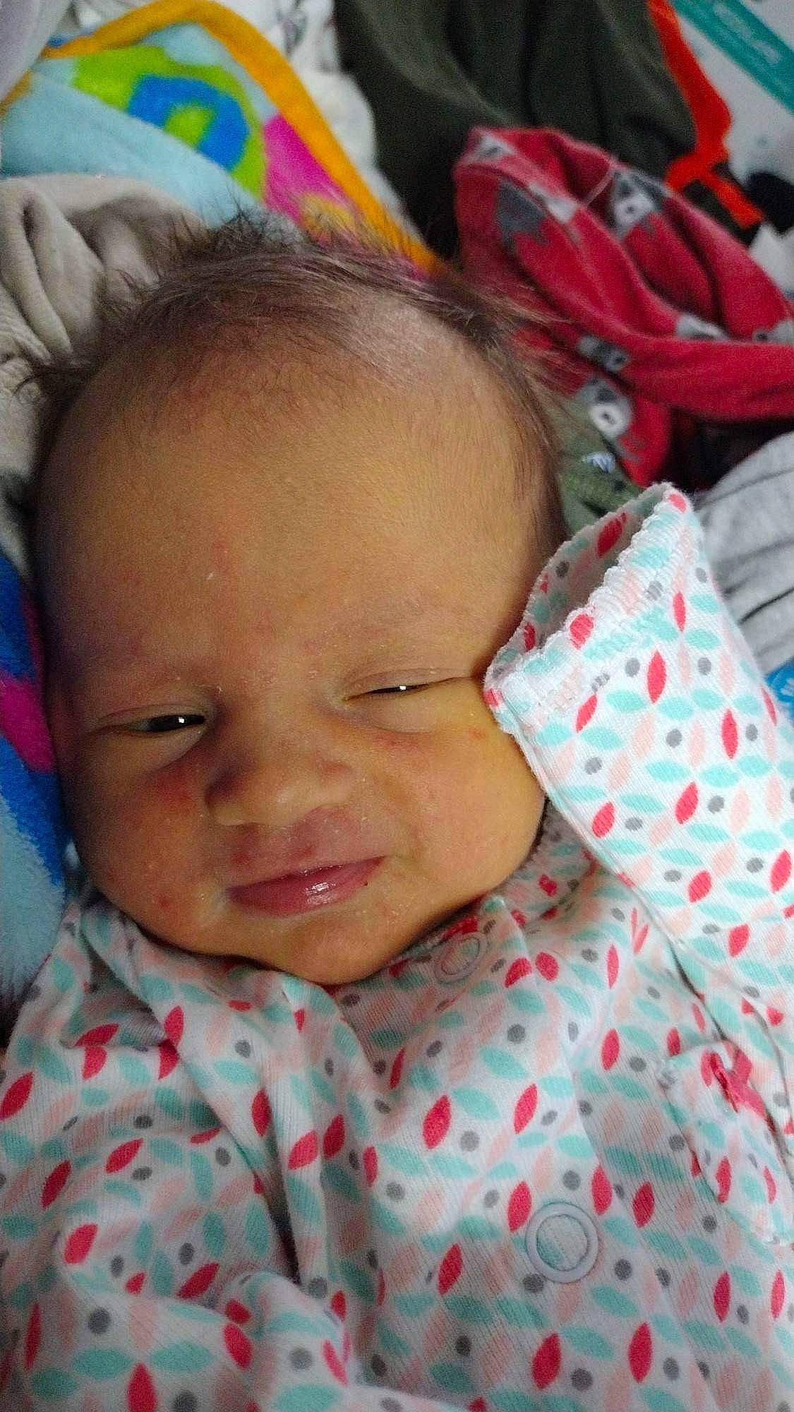 Maliha joined the competition — help win amazing prizes! baby, baby_toddler_clothing, cheek, child, chin, eye, eyebrow, eyelash, forehead, happy, iris, lip, mouth, nose, person, pink, skin, smile, textile, toddler