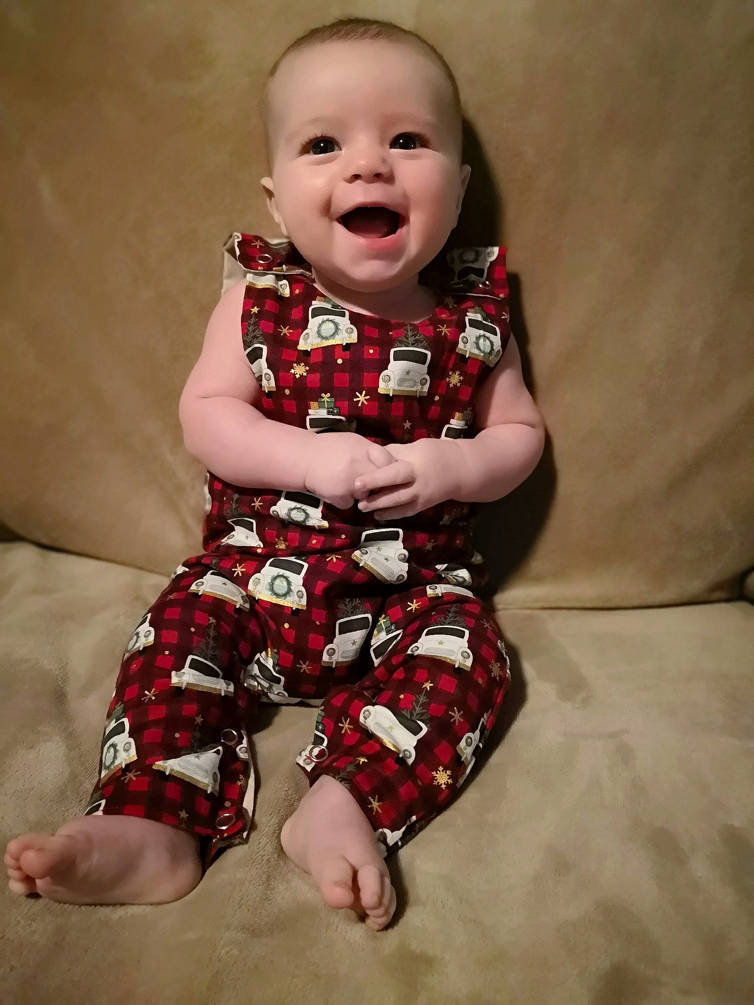 Jude joined the competition — help win amazing prizes! baby, baby_toddler_clothing, cheek, child, facial_expression, lip, person, sitting, skin, sleeve, smile, toddler