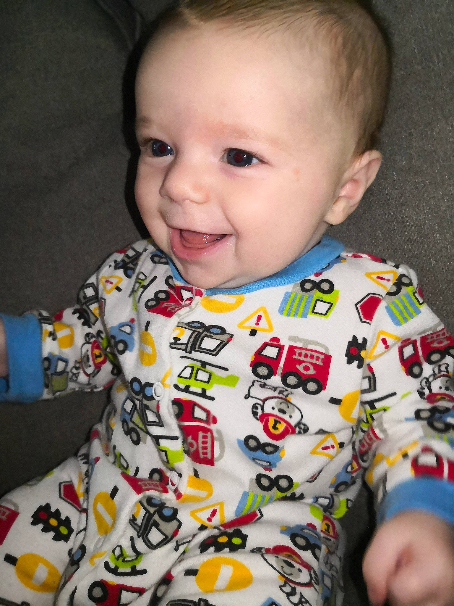 Jude is registered to the contest to win money with this photo: baby, baby_toddler_clothing, cheek, child, joy, person, play, sleeve, toddler