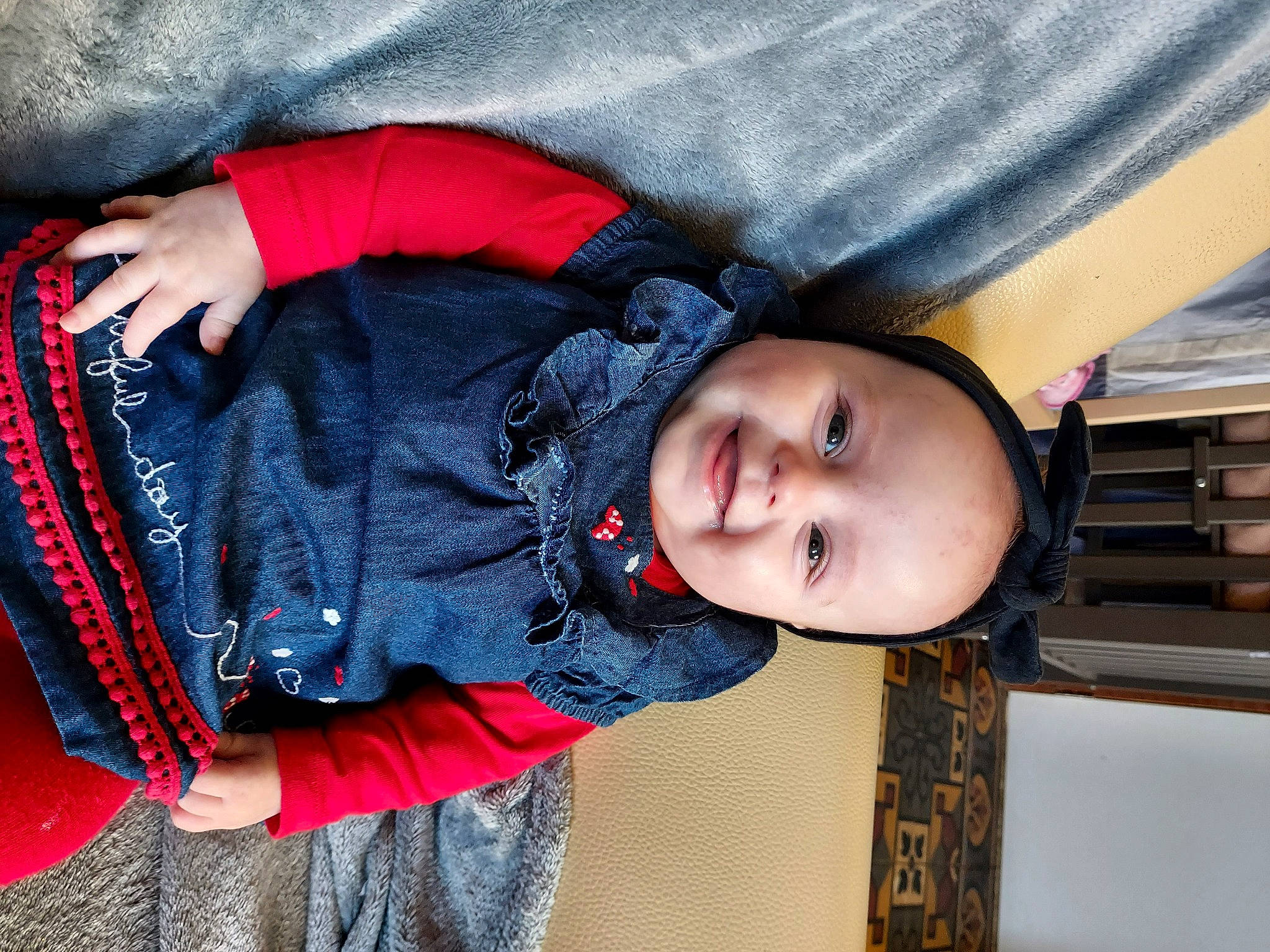 Evangeline a rejoint le concours — aidez-le/la à gagner de superbes lots ! baby, baby_toddler_clothing, beauty, cheek, child, comfort, cool, electric_blue, face, facial_expression, human, joy, nose, organ, outerwear, people, person, product, skin, sleeve