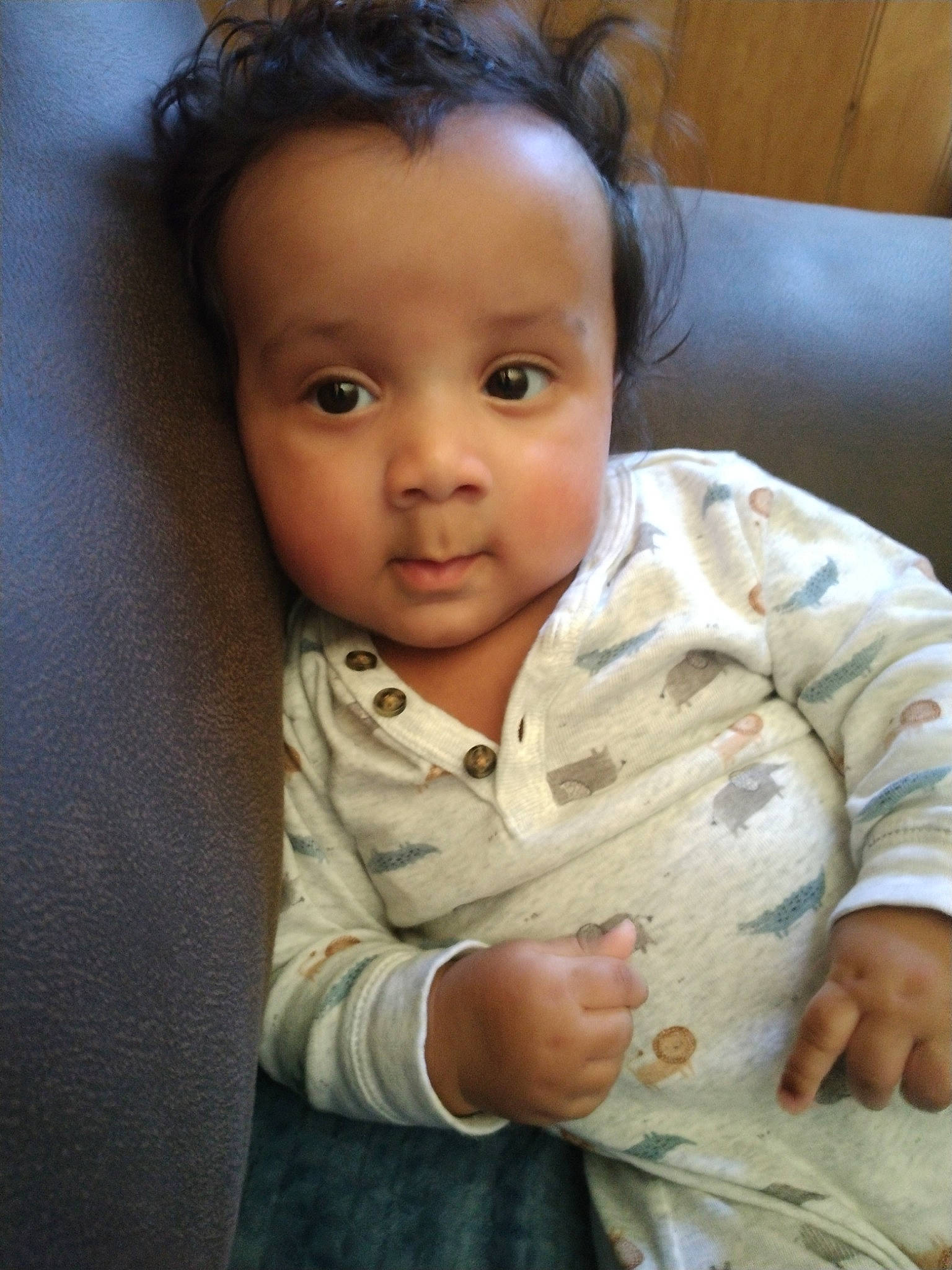 Rowland joined the competition — help win amazing prizes! baby, baby_toddler_clothing, cheek, chin, comfort, eye, eyebrow, flash_photography, forehead, gesture, hairstyle, happy, head, iris, lip, nose, person, skin, sleeve, smile