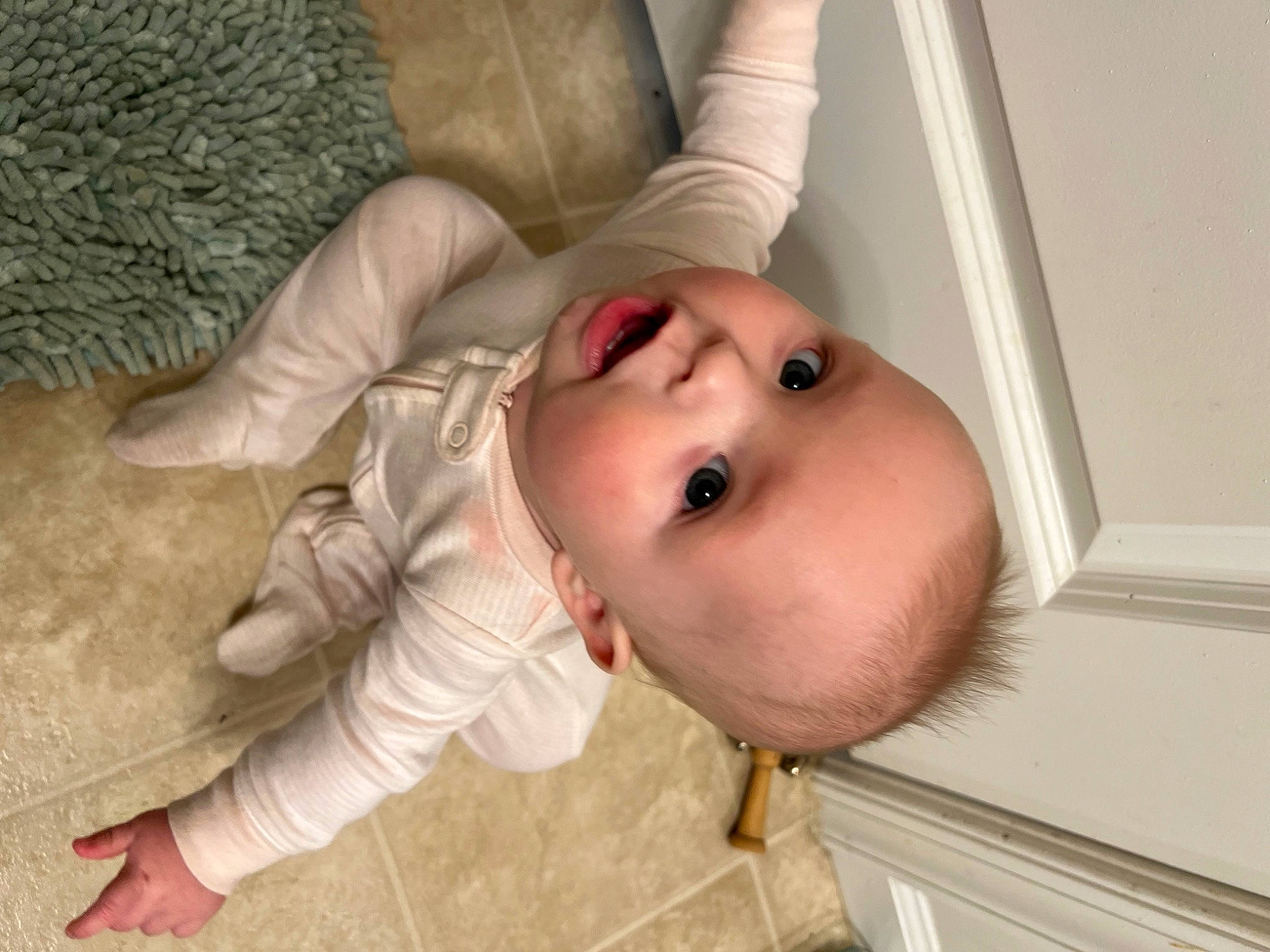 Kenslee joined the competition — help win amazing prizes! arm, baby, cheek, chin, comfort, eye, eyebrow, eyelash, face, gesture, hand, head, iris, lip, mouth, neck, nose, person, skin, sleeve