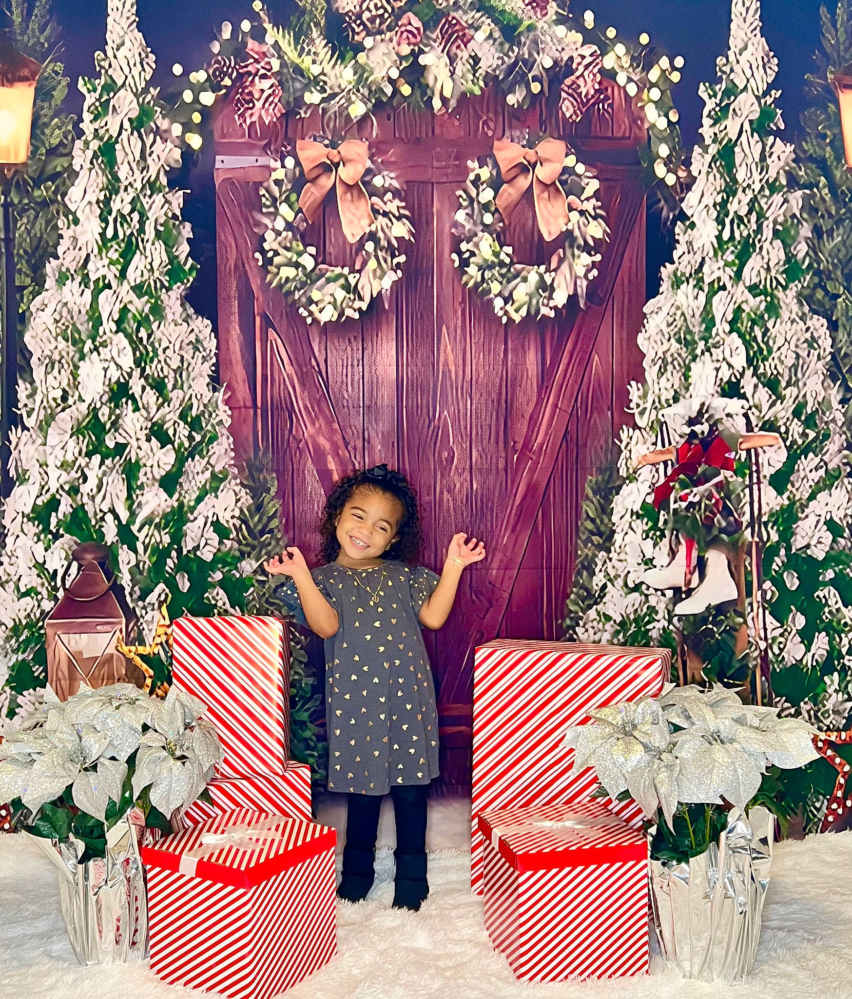 Emalia joined the competition — help win amazing prizes! christmas, christmas_decoration, christmas_ornament, christmas_tree, decoration, event, evergreen, green, happy, holiday_ornament, interior_design, joy, ornament, person, pink, plant, red, snapshot, tree, white