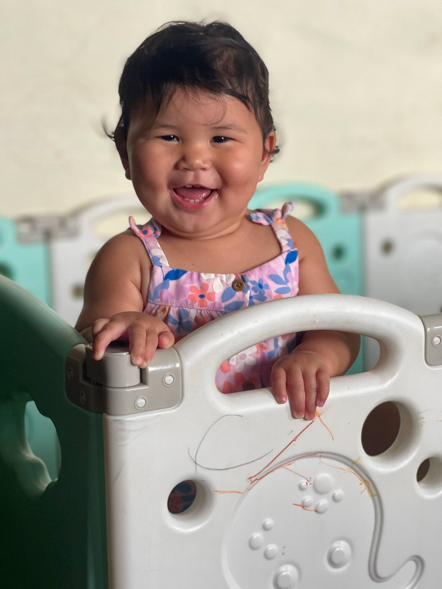 Kairie joined the competition — help win amazing prizes! auto_part, baby, baby_toddler_clothing, child, eye, finger, fun, game_controller, happy, iris, joy, leisure, nose, person, play, room, skin, smile, thumb, toddler