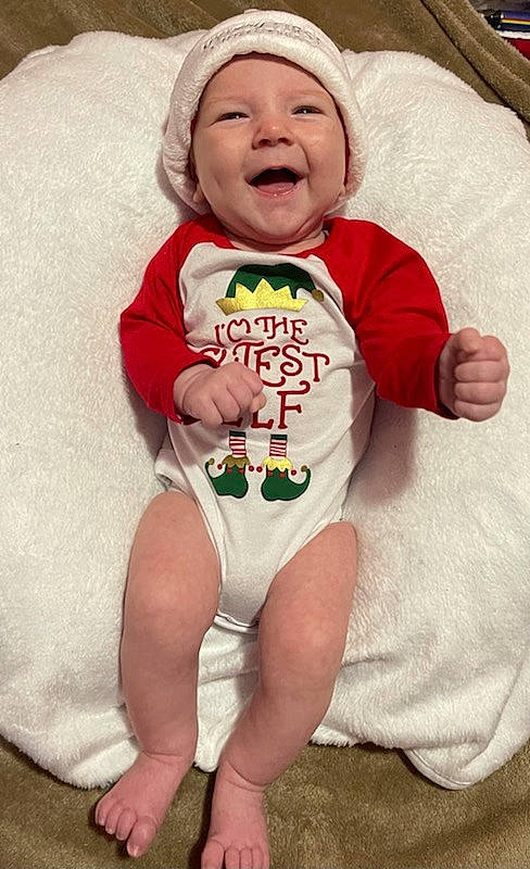 Bryant joined the competition — help win amazing prizes! baby, baby_toddler_clothing, cheek, comfort, eye, finger, happy, head, headwear, human_body, knee, leg, mouth, person, pink, skin, sleeve, smile, t_shirt, thigh