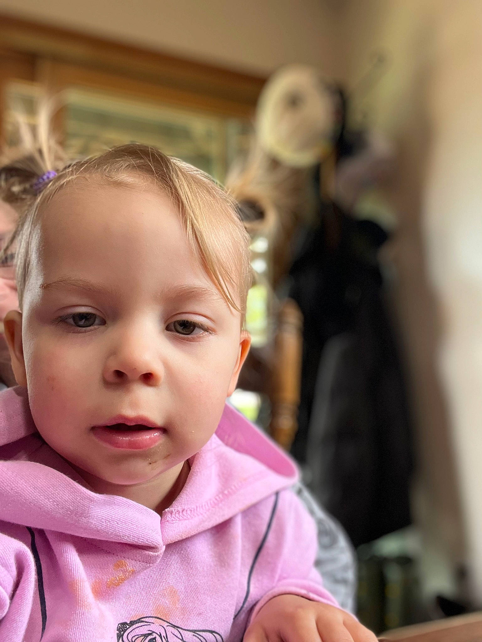 Klemintyne joined the competition — help win amazing prizes! audio_equipment, baby, cheek, child, chin, computer_keyboard, ear, eyebrow, eyelash, fun, happy, nose, person, room, sitting, skin, thumb, toddler, vacation