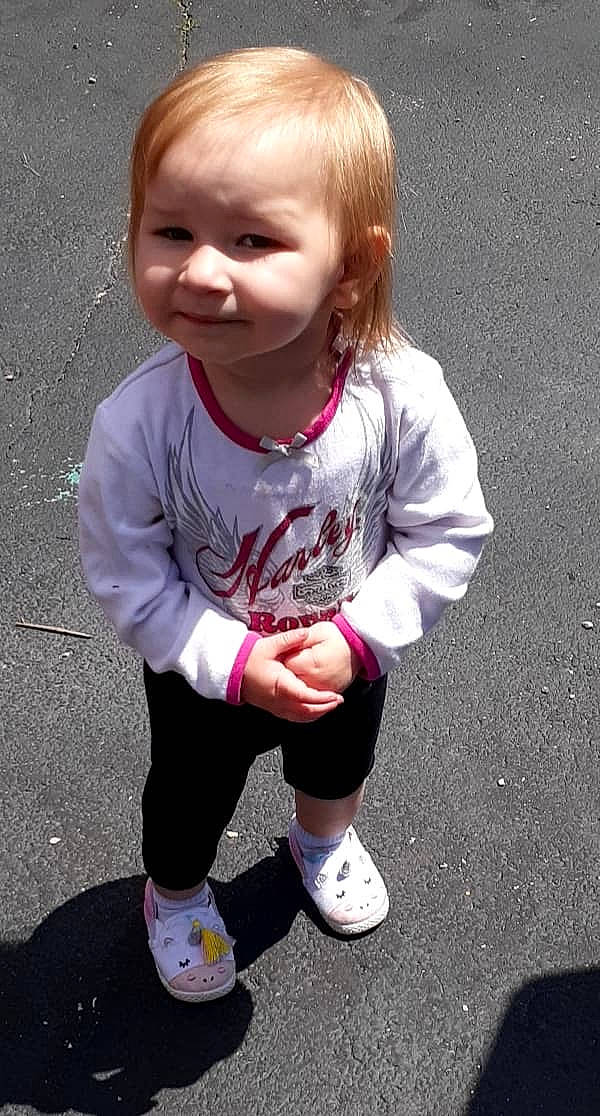 Heaven is registered to the contest to win money with this photo: child, cool, fun, person, pink, play, shoe, smile, t_shirt, toddler