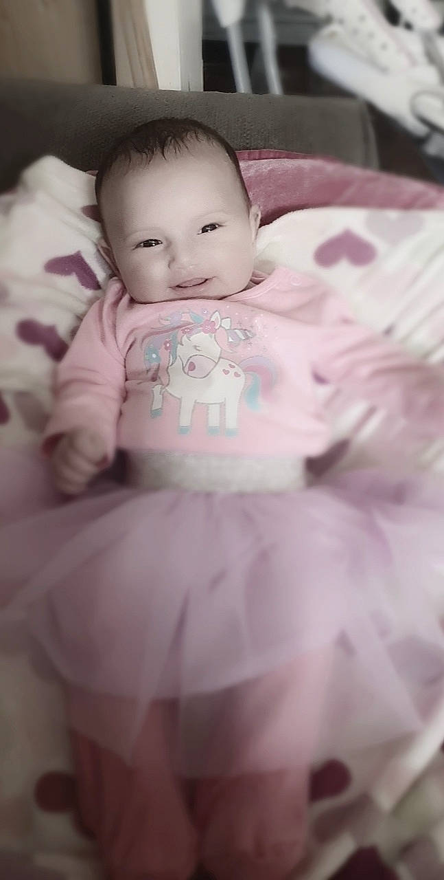 Jaeda is registered to the contest to win money with this photo: baby, baby_products, beauty, bed, bedtime, cheek, child, dress, eye, face, head, infant_bed, iris, lip, mouth, nose, person, pink, product, skin