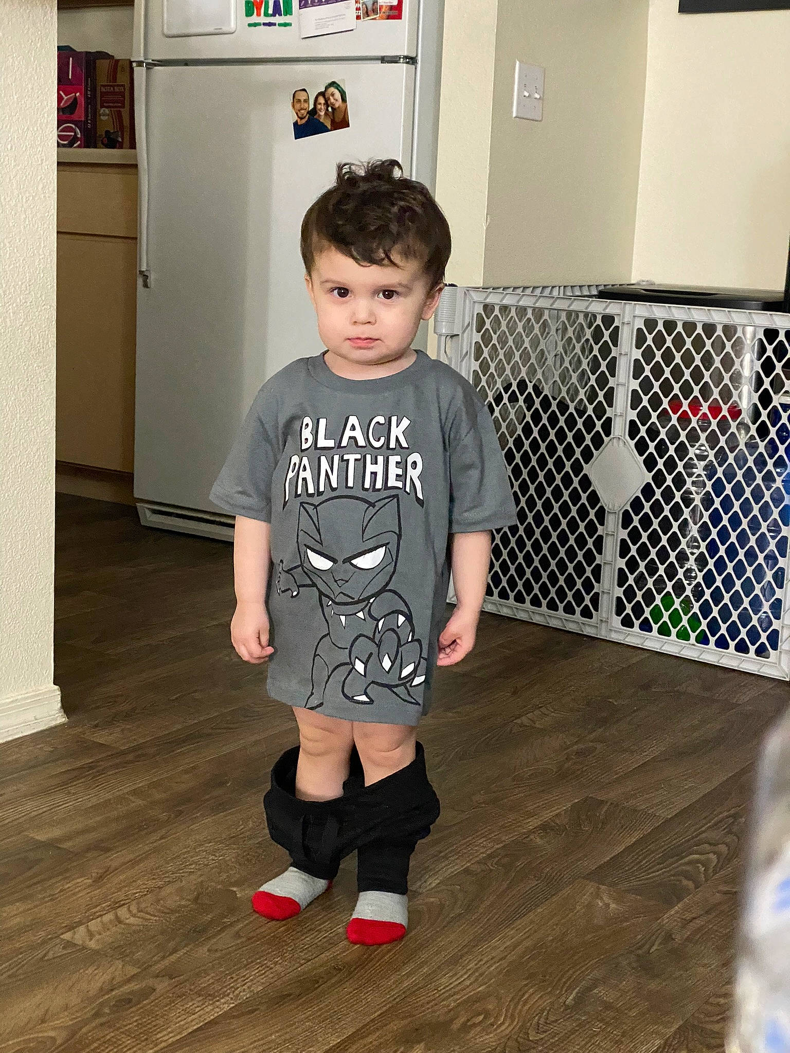 Jack joined the competition — help win amazing prizes! baby_toddler_clothing, fashion_design, floor, flooring, hardwood, human_leg, joint, knee, pattern, person, shoe, shorts, shoulder, sleeve, sportswear, t_shirt, thigh, toddler, trunk, waist