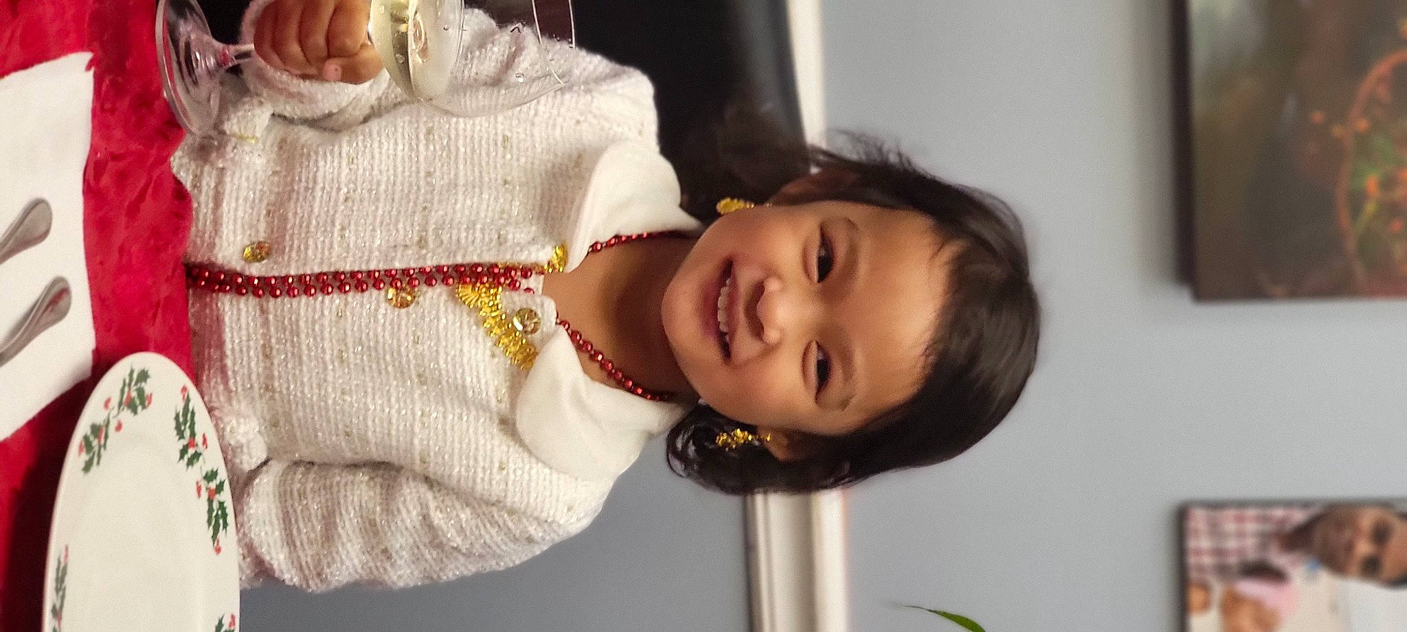 Allyson is registered to the contest to win money with this photo: baby, baby_toddler_clothing, cheek, child, chin, face, fun, happy, head, human_body, iris, joy, lip, neck, nose, person, shoulder, skin, sleeve, smile