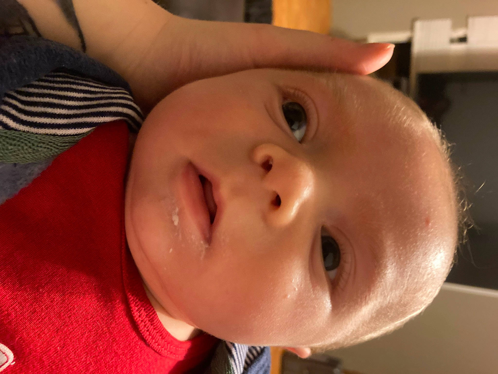 Blaze is registered to the contest to win money with this photo: baby, cheek, child, ear, eyebrow, eyelash, forehead, fun, hair, happy, iris, jaw, lip, mouth, nose, person, skin, smile, throat, tie