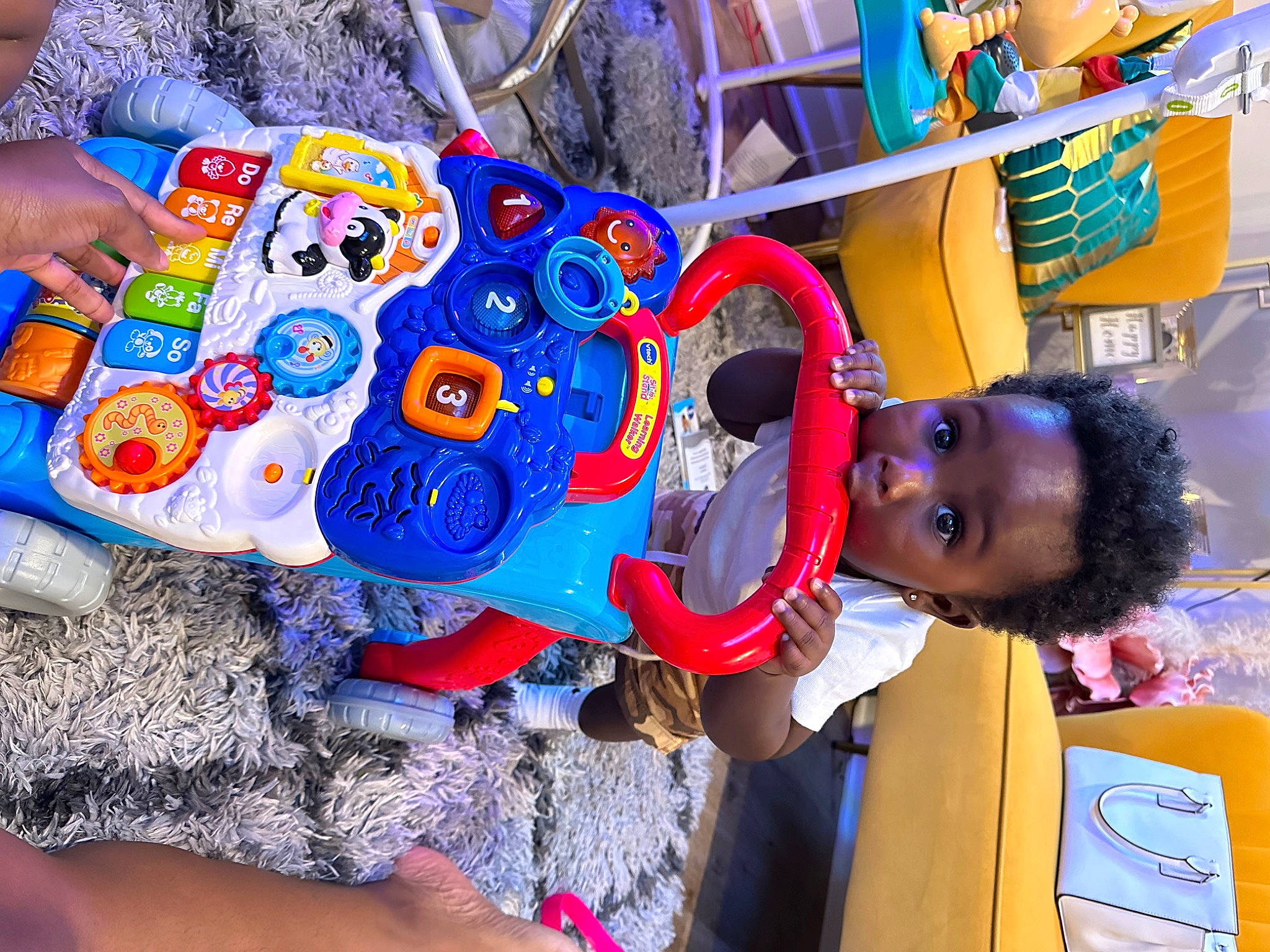 Dakari joined the competition — help win amazing prizes! blue, child, electric_blue, event, fun, happy, kindergarten, leisure, nail, person, plastic, play, recreation, room, sharing, surprise, t_shirt, toddler, toy, visual_arts