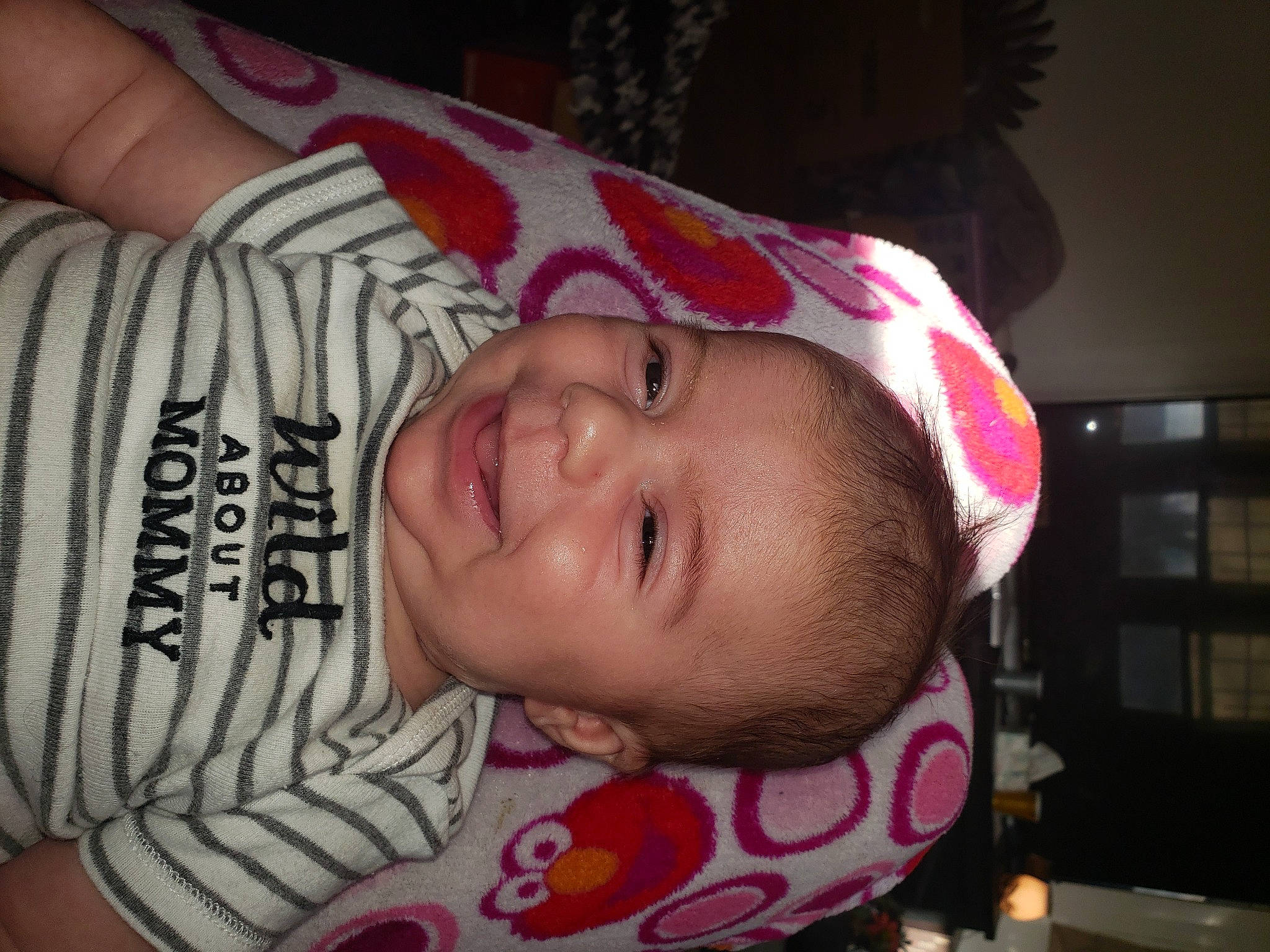 Creed joined the competition — help win amazing prizes! baby, cheek, child, chin, eyebrow, eyelash, forehead, fun, happy, magenta, mouth, nose, pattern, person, pink, skin, smile, textile, throat, thumb