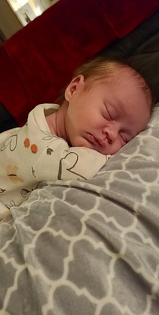 Haizley joined the competition — help win amazing prizes! baby, baby_sleeping, baby_toddler_clothing, bedtime, cheek, child, chin, comfort, face, finger, head, linens, mouth, nap, nose, person, room, skin, sleeve, textile