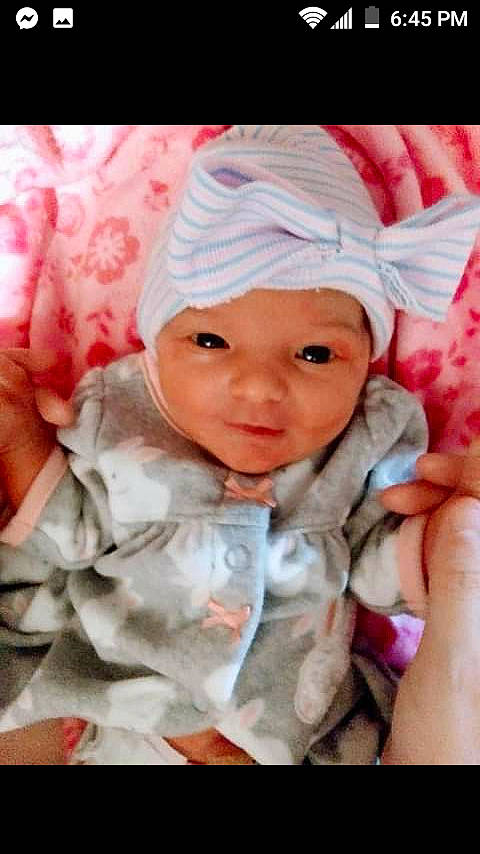 Harper joined the competition — help win amazing prizes! baby, baby_products, baby_toddler_clothing, bonnet, cheek, child, child_model, costume_accessory, eye, eyebrow, flesh, headgear, headwear, lip, nail, nose, peach, person, pink, portrait_photography