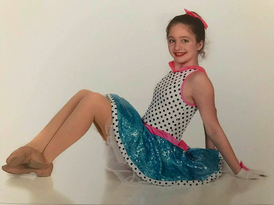 Madison is registered to the contest to win money with this photo: ankle, blue, clothing, design, dress, fashion, fashion_accessory, footwear, human_leg, joy, leg, long_hair, model, pattern, person, photo_shoot, polka_dot, shoe, sitting, thigh