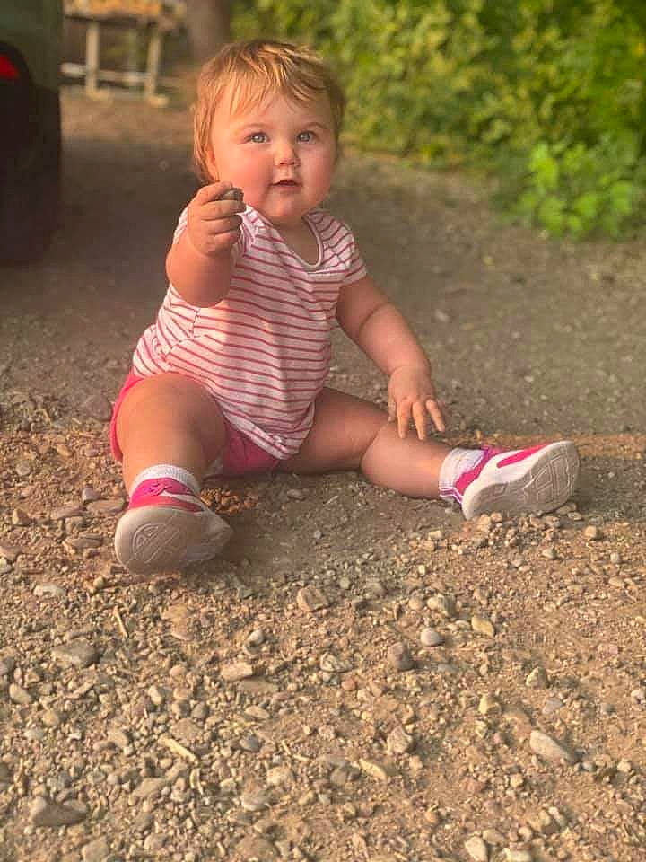 Korra joined the competition — help win amazing prizes! ankle, baby, baby_toddler_clothing, child, fender, finger, foot, human_leg, lap, mouth, person, pink, play, shoe, sock, soil, tire_care, toddler, walking_shoe